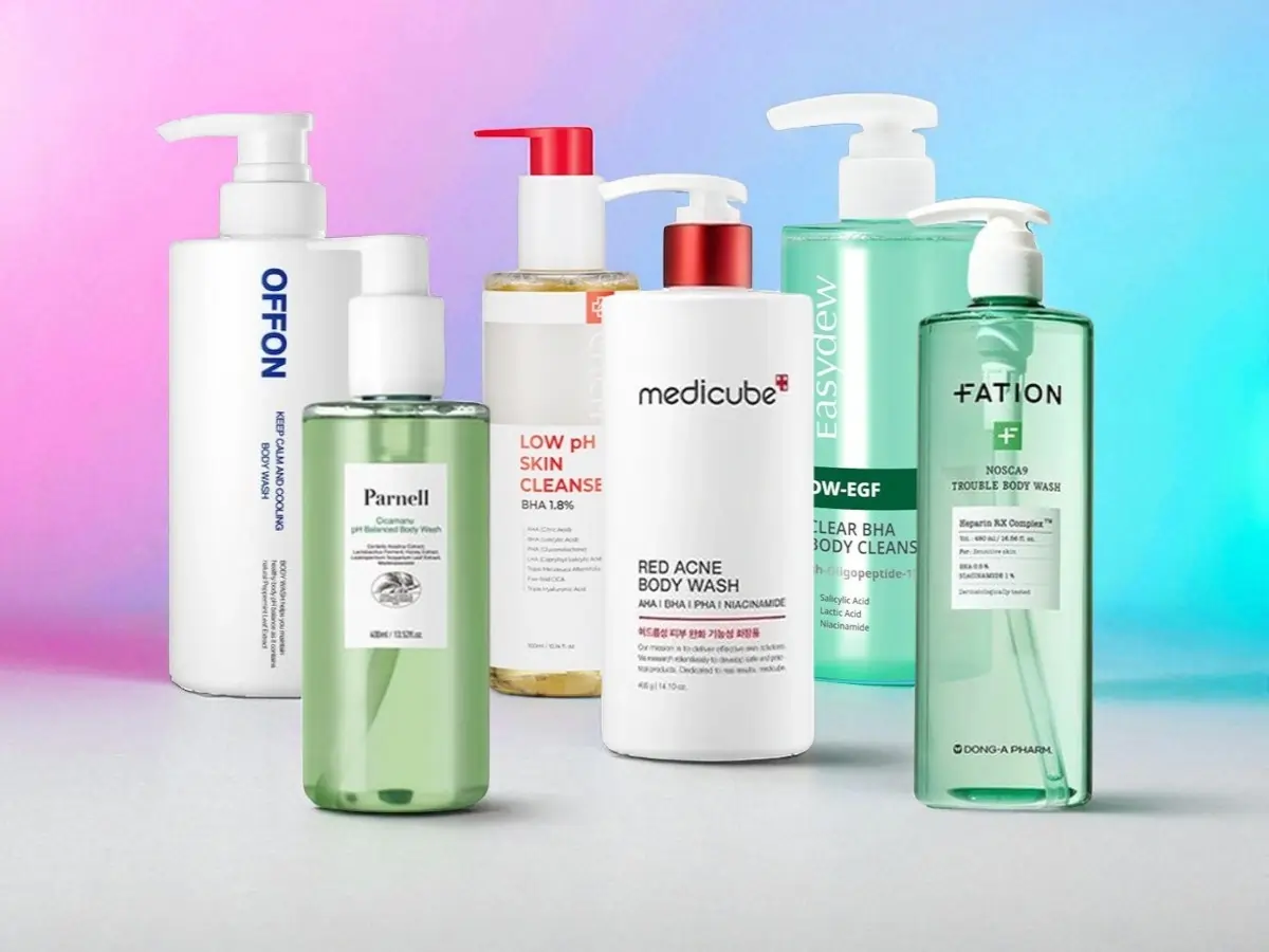 The best Korean acne body washes