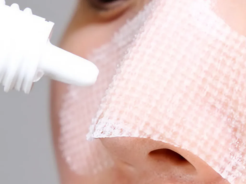 Cotton pad with sebum softener for blackhead removal