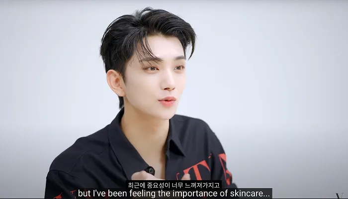 Joshua sharing his realization about skincare’s role in his routine