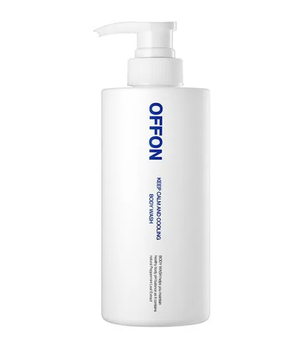 OFFON Acne Body Wash bottle for acne-prone skin, placed on a clean white background