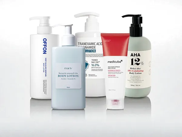 Top 5 Korean body lotions recommended for treating hyperpigmentation and keratosis pilaris