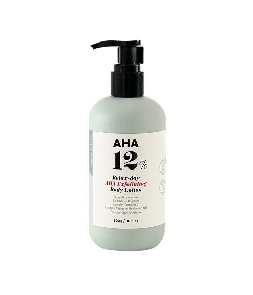 V11FACTORY AHA 12% Glycolic Acid Body Lotion for Hyperpigmentation