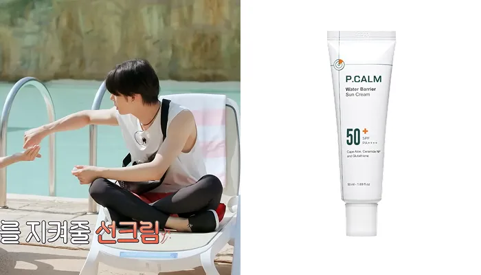 TXT’s Yeonjun sharing his sunscreen with other members