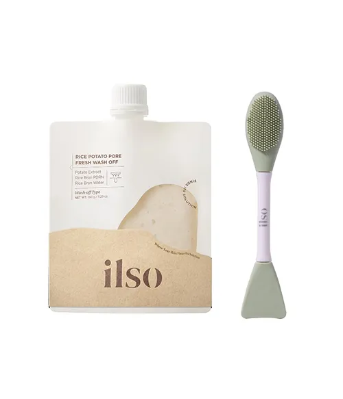 Ilso Rice Potato Pore Fresh Wash Off with Spatula Brush