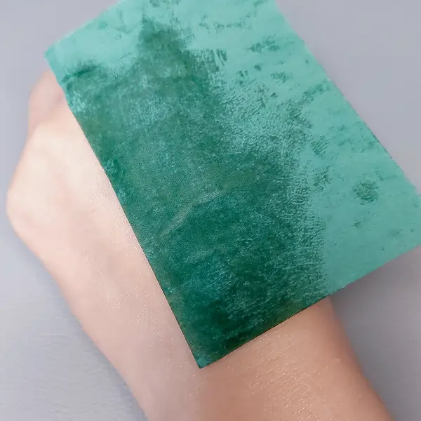 Oil paper test of Primera Youth Radiance Power Moisturizing Cream