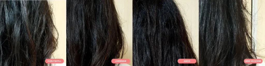 How different Korean products for wavy hair perform on frizz control