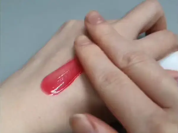 Showing Carenology Reborn 35% Acid Wash Off Peel applied on the back of the hand