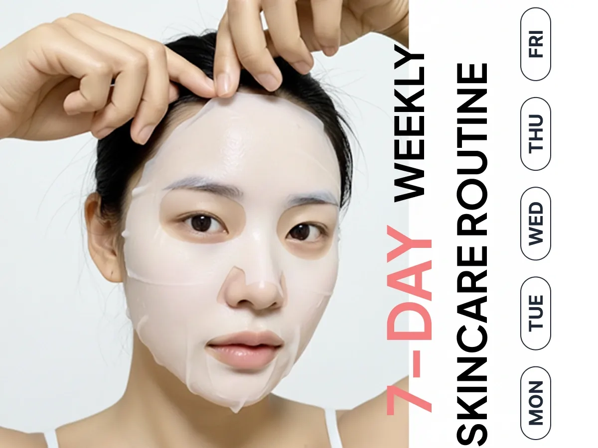 Korean weekly skincare routine