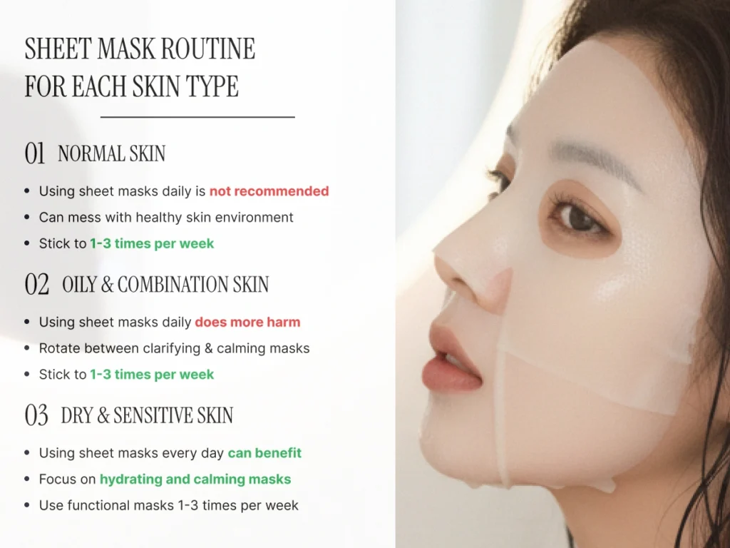Sheet mask routine for every skin type