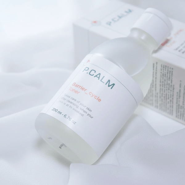 Close up of P.Calm Barrier Cycle Toner